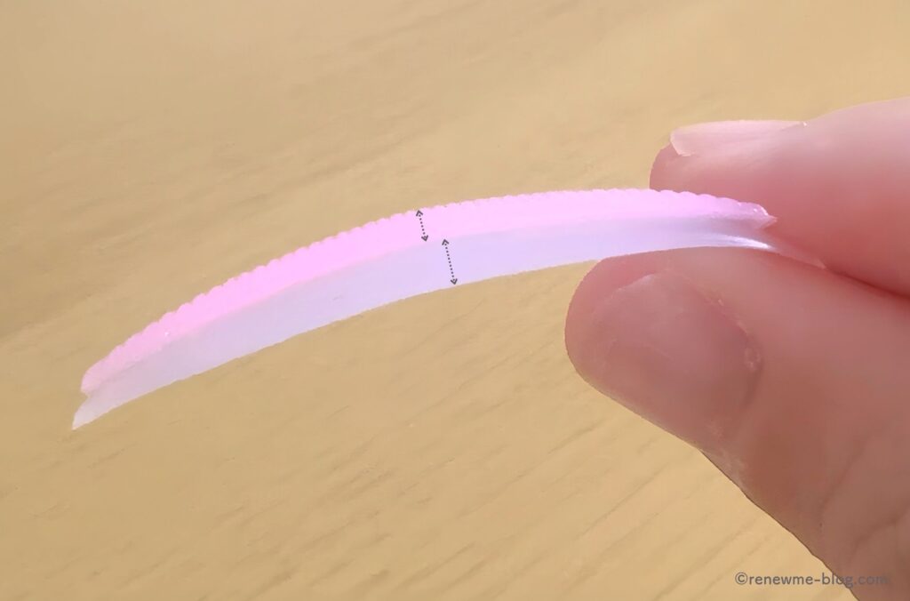 ロットの厚み比較