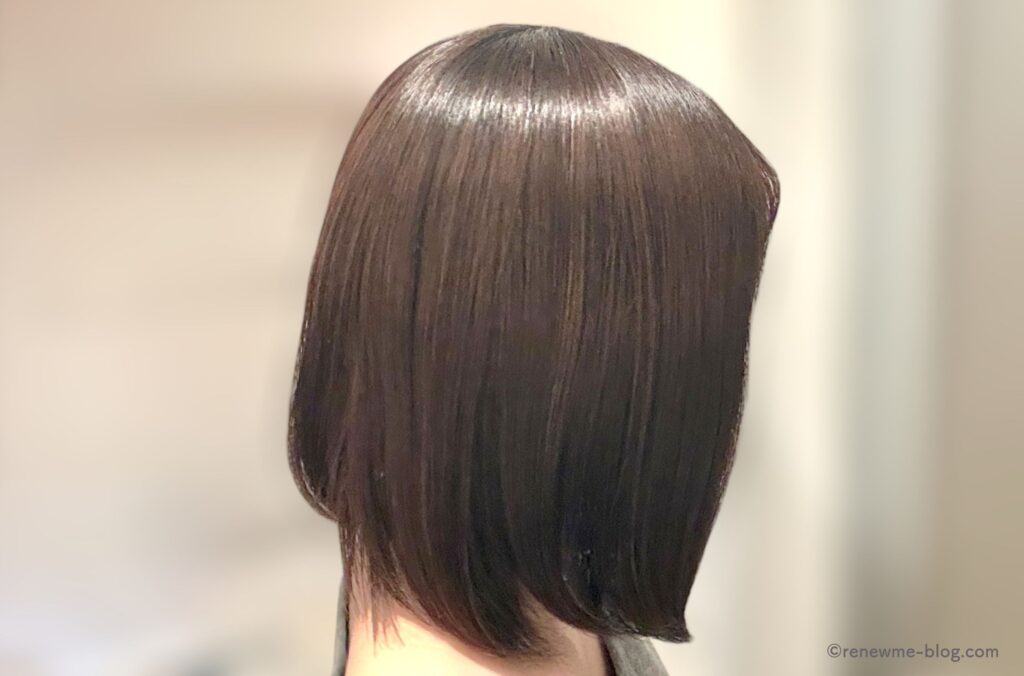 アイロンを通した後