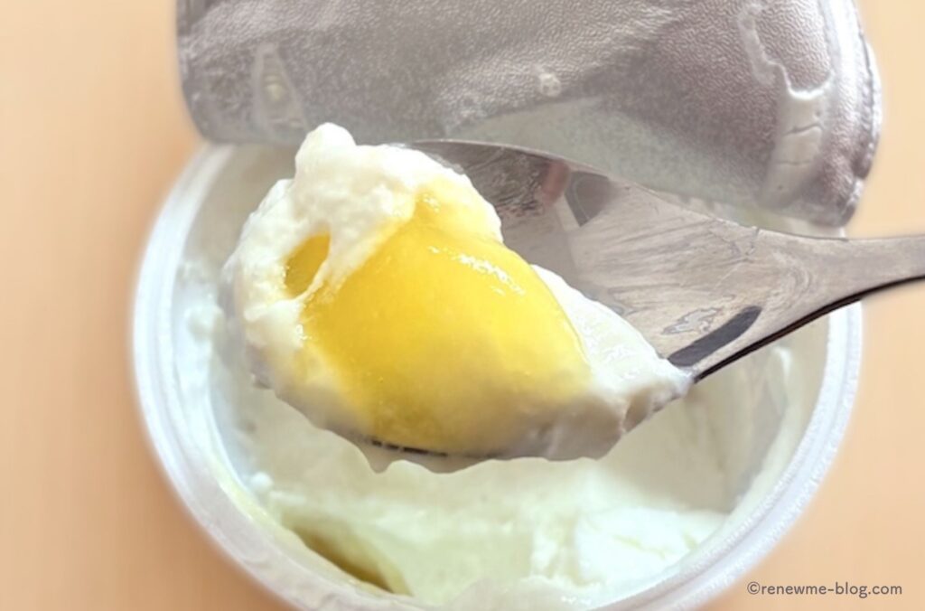 ギリシャヨーグルトマスカットのソース部分