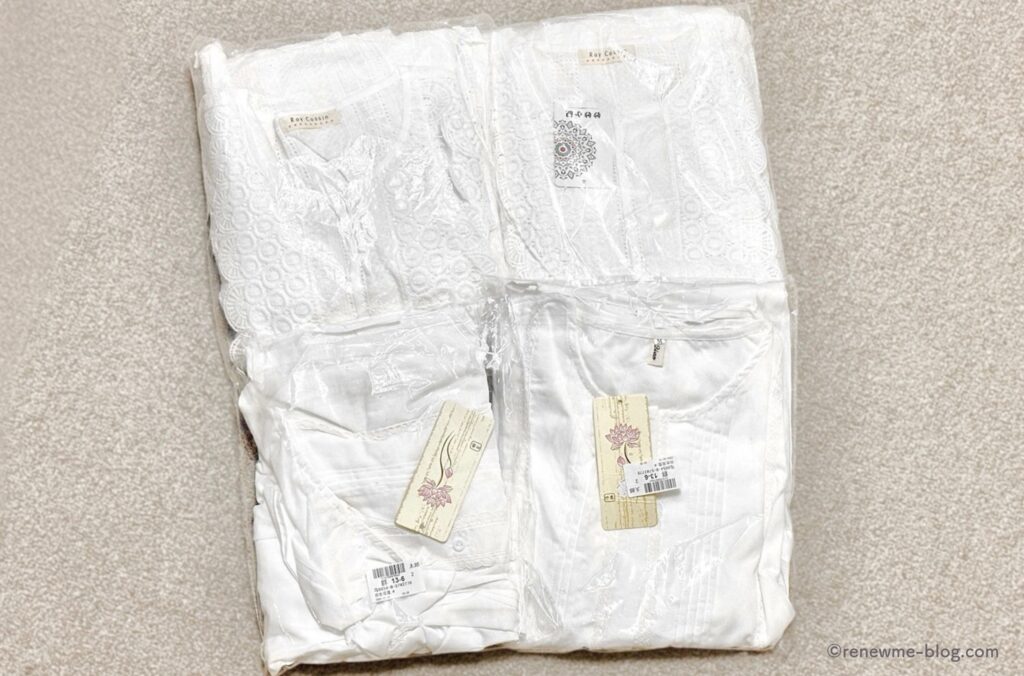 届いたワンピース